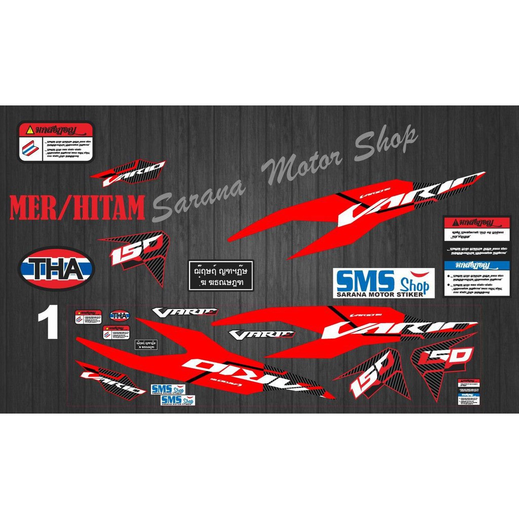 STIKER/STRIPING/DECAL VARIO NEW 150 MALAYSIA