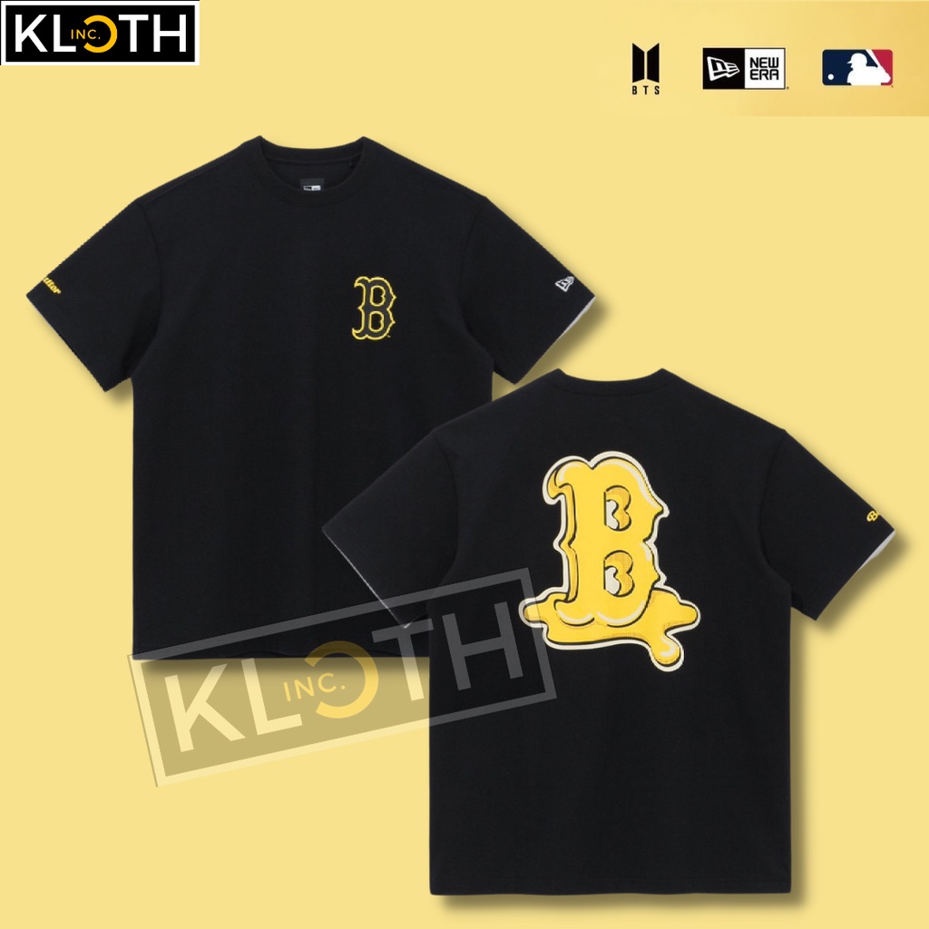 [BTS] Kaos BTS x New Era x MLB Butter Cotton 24s Premium Bisa Upgrade Lengan Panjang