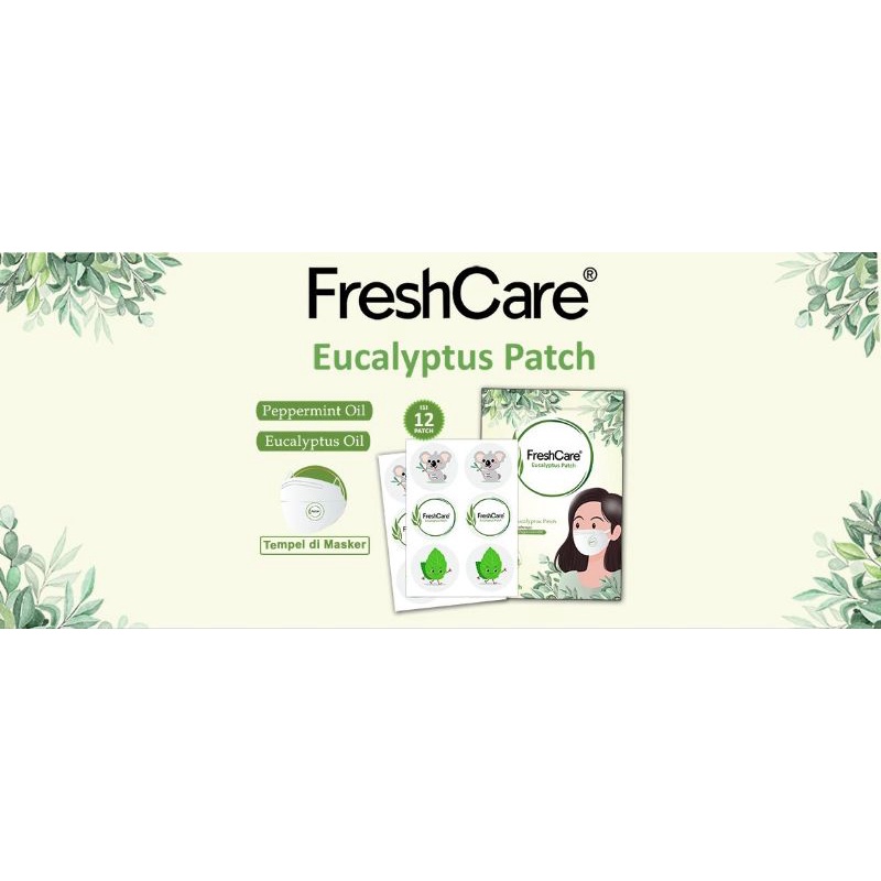 Freshcare Eucalyptus patch isi 12 Fresh care stiker masker