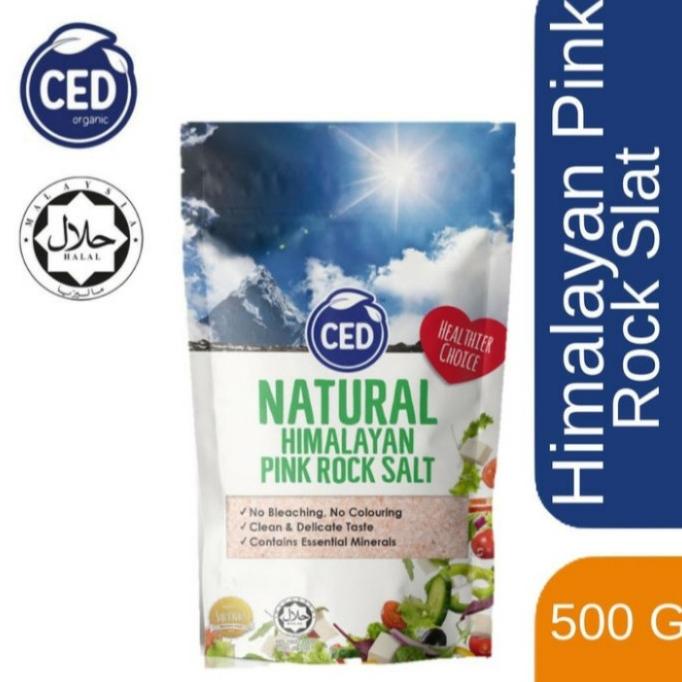 

Natural Himalayan Pink Rock Salt CED / Garam Himalayan 500gr - Standard