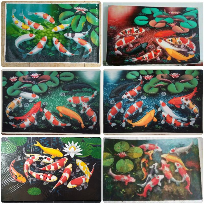 LUKISAN IKAN KOI BESAR