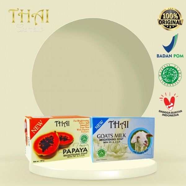 Thai Goats Milk Soap | THAI Papaya Soap 130g Original BPOM