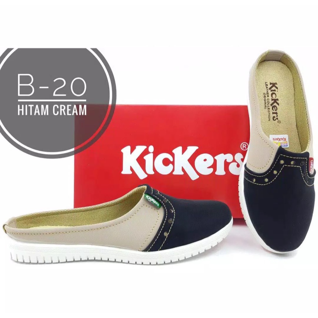 SEPATU WANITA KICKERS FLAT SHOES  MURAH HARGA GROSIR/SEPATU SELOP KICKERS