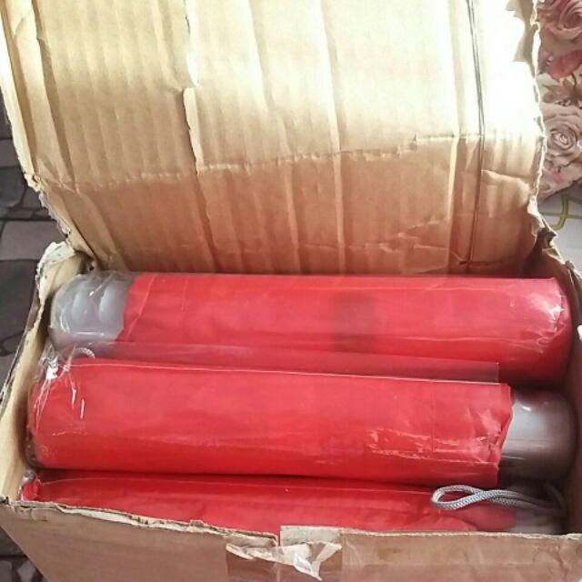 Payung Lipat 3 Merah Putih Kombinasi Bicolor /  Hut Ri / 17 Agustus / 17an