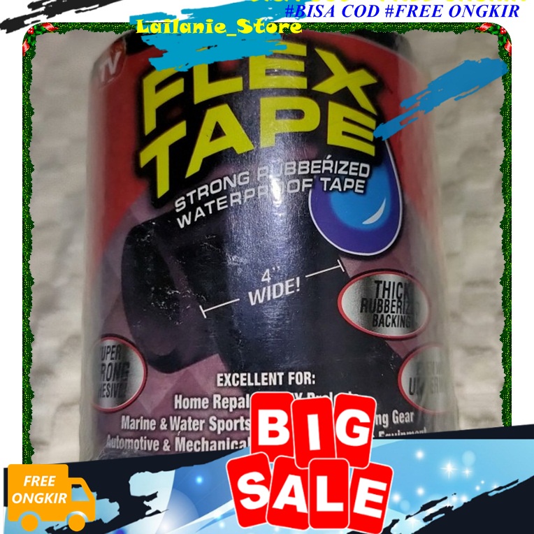 

Isolasi Ajaib Flex Tape Bening Solatip Double Tape Flex Tape Lakban Waterproof Super Kuat Anti Bocor