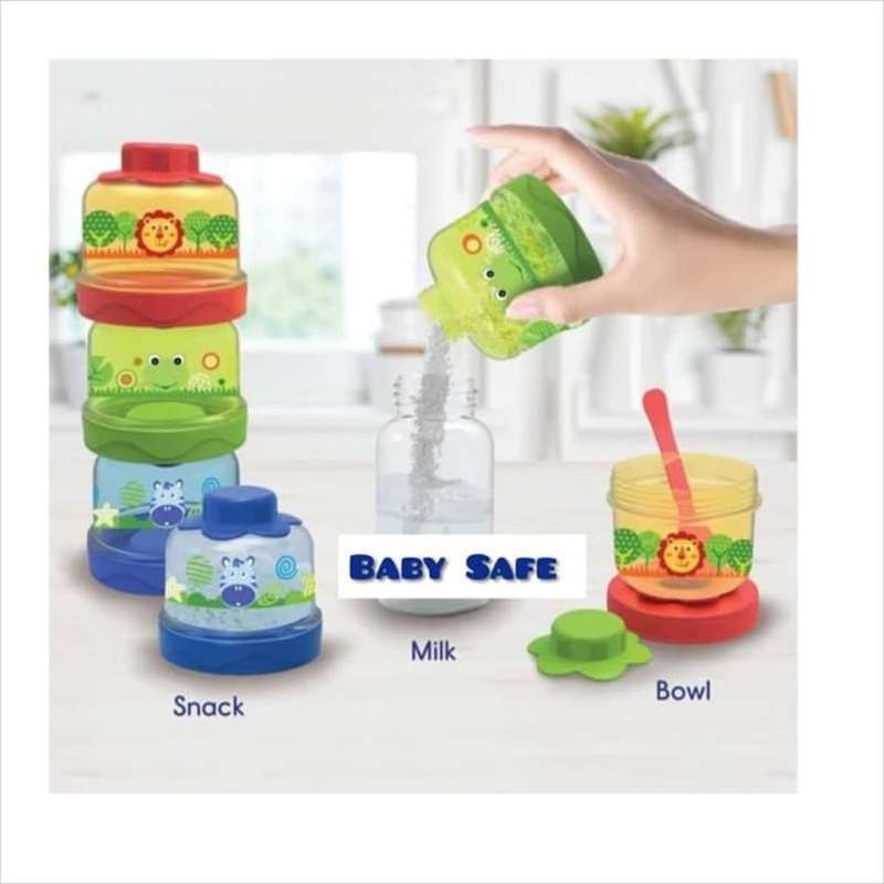 ♥BabyYank♥ Baby Safe Multi Use Container Susu Bubuk BS33A / Babysafe Tempat Susu Formula Serba guna