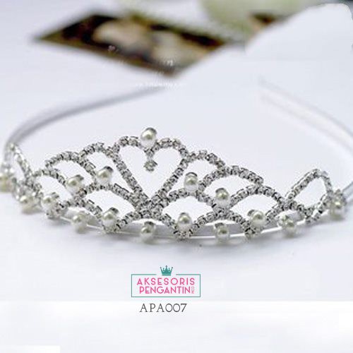 [SIAP KIRIM] HEADPIECE MAHKOTA ANAK SIRKAM RAMBUT AKSESORIS WEDDING APA007