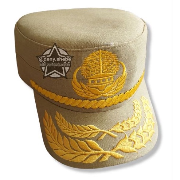 TOPI KOMANDO KORPRI KHAKI Dobel padi kapas