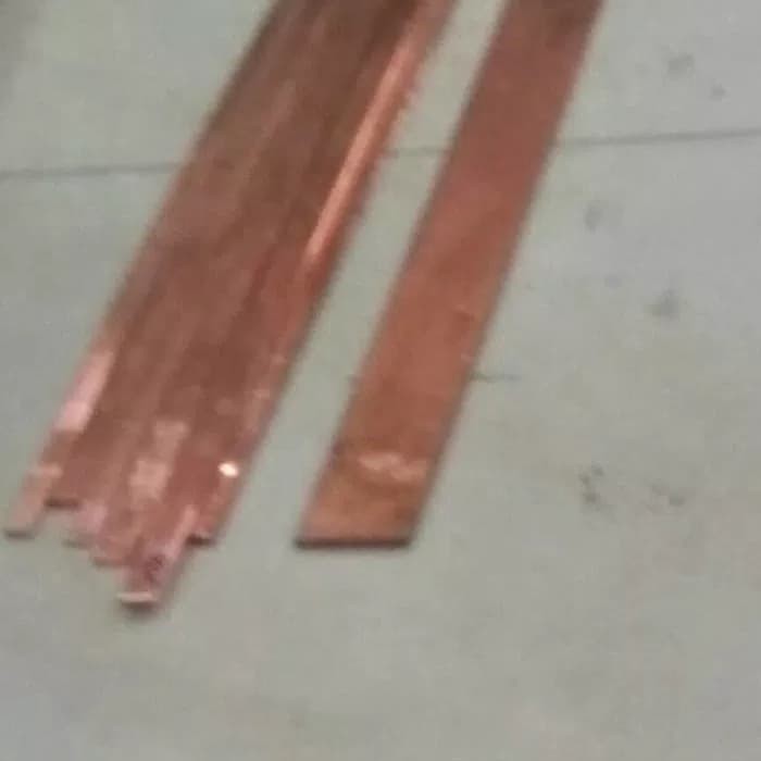 BUSBAR TEMBAGA 3 x 40 mm panjang 4 mtr rail copper