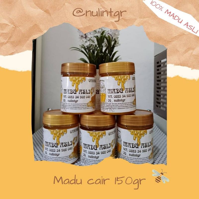 

Madu cair murni 150g Nulintgr /grosir