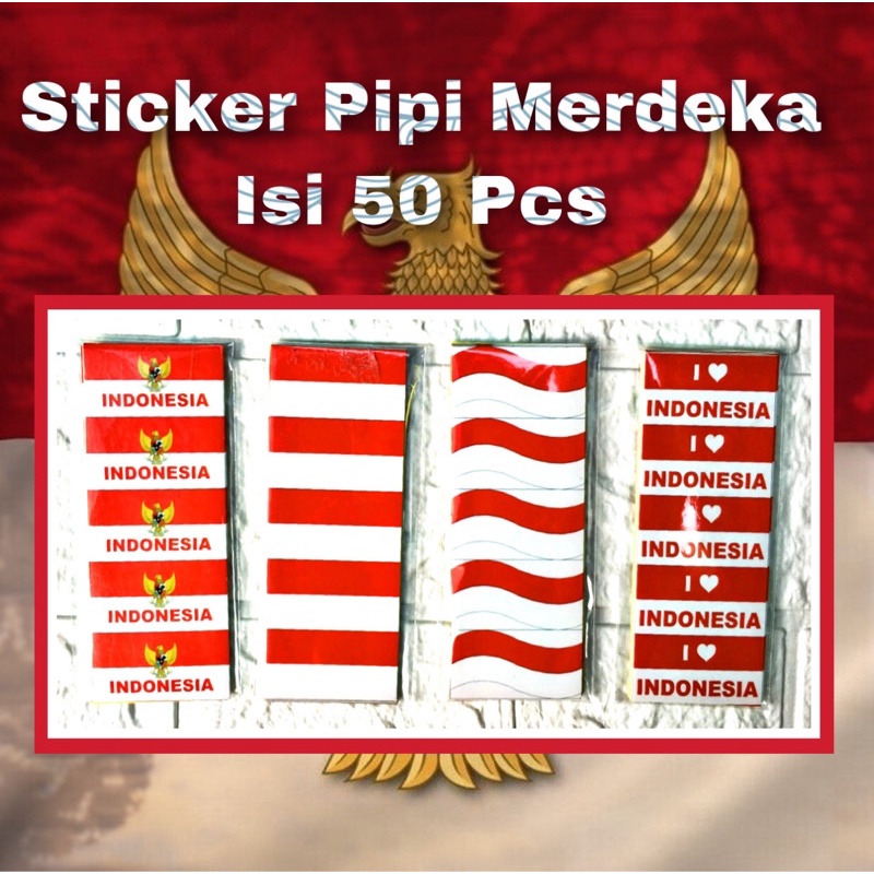 

STICKER PIPI BENDERA TERMURAH ISI 50 BIJI