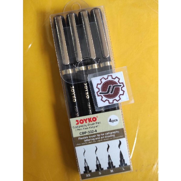 

Pen Caligraphy Brush pen Joyko CBP-332-4 (4 warna) per set