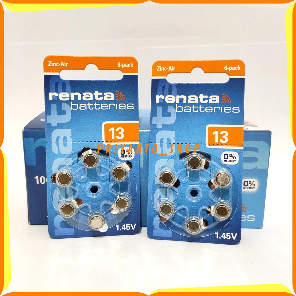 RENATA ZA13 PR48 AG5 A13 BATTERY BATERAI ALAT BANTU DENGAR ORIGINAL BATRE JAM