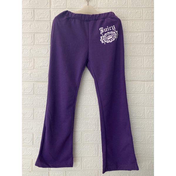 celana training juicy ungu second