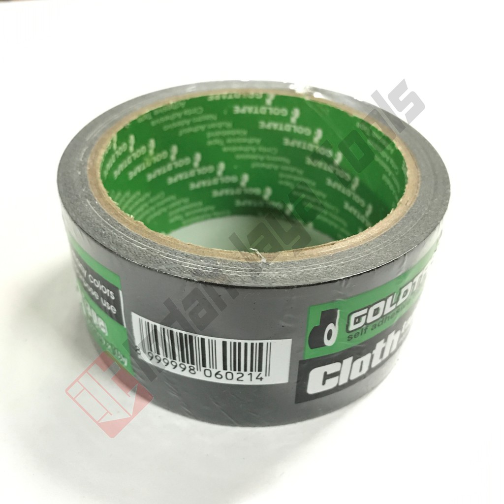 GOLDTAPE Lakban Kain Hitam 2 Inch - Cloth Tape