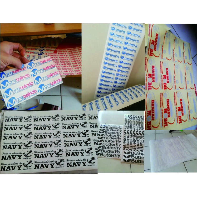 Sticker Nama Custom Stiker logo Custom