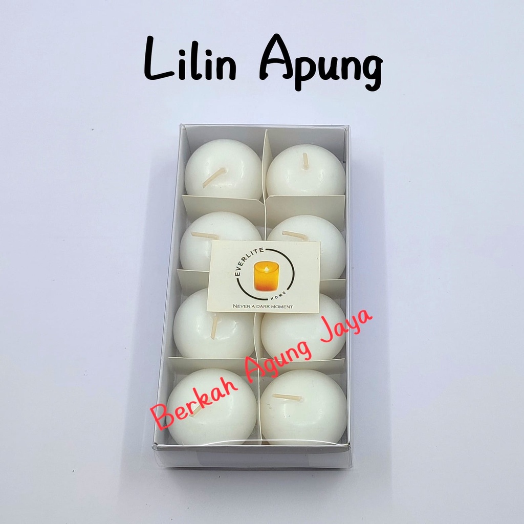 Floting Candle / Lilin Apung decor wedding Rustic - isi 8 pcs