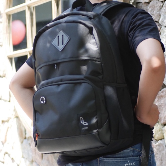 SPLENDIDO BLACK |ManNeedMe x URBAN| Tas Ransel Pria Wanita Tas Punggung ORIGINAL