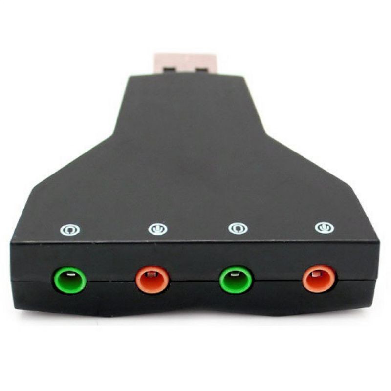 Soundcard USB 2.0 to Virtual 7.1 Channel Audio Sound Card Adapter with China Chipset - PD-560