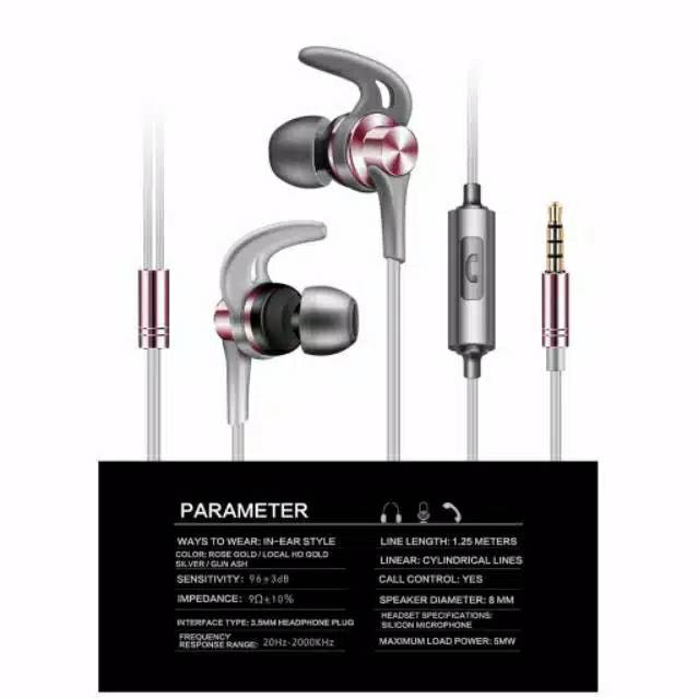 QKZ EQ1 with Mic EQ1 Hifi Stereo Bass 3D Sound Earphone