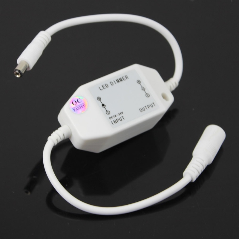 Zzz New 12V Manual Dimmer Kecerahan Ke Untuk Adaptor DC Untuk Lampu LED Satu Warna S