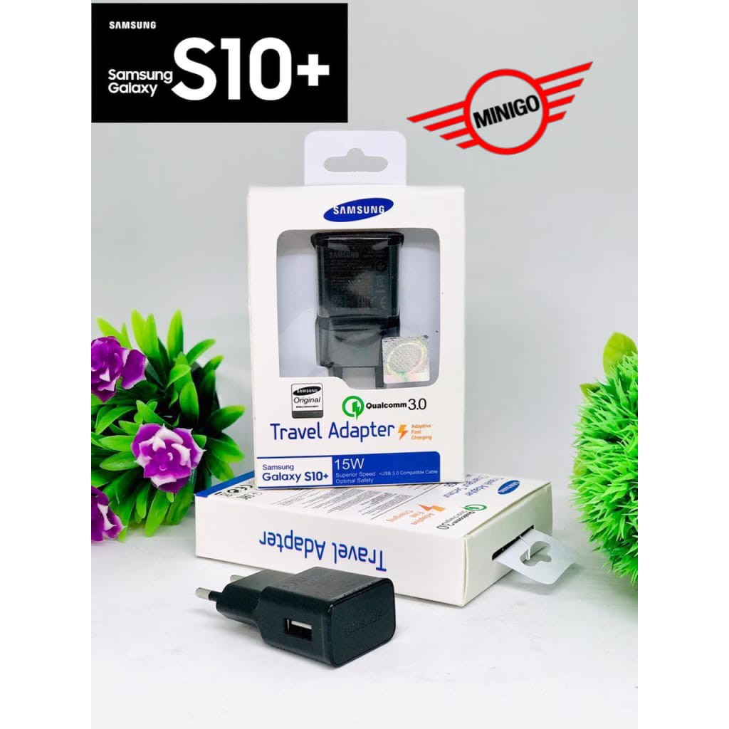 TRAVEL ADAPTOR SAMSUNG S10+ BATOK CHARGER SAMSUNG S10 PLUS FAST CHARGING