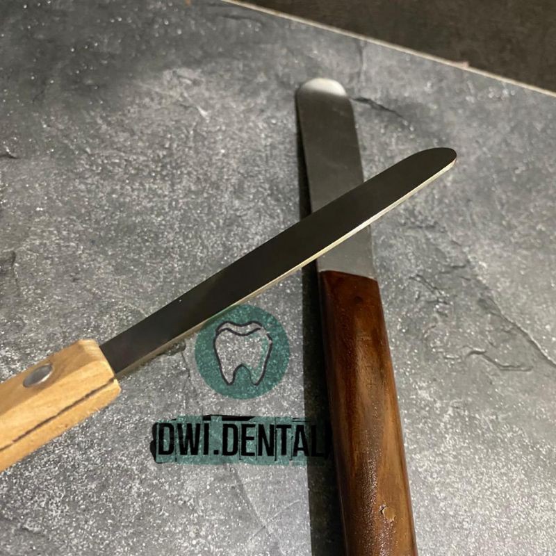 Dental spatula Kayu gips gipsum alginate alginat elastomer