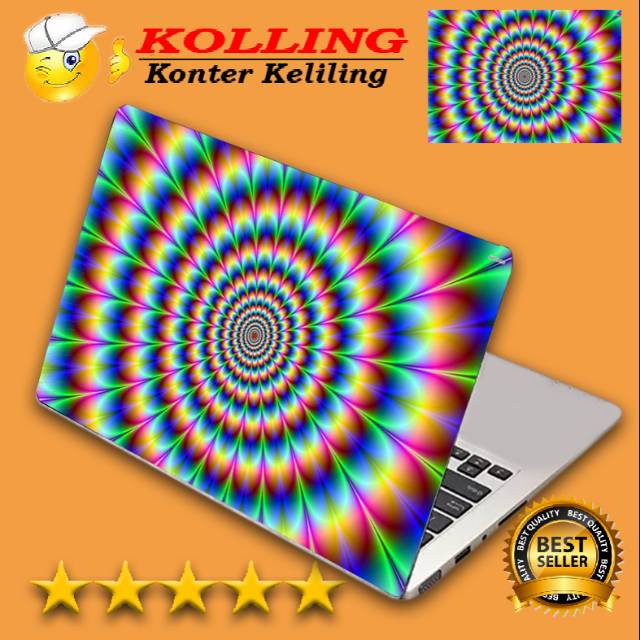 Garskin Laptop optical illusion wallpaper Skin Laptop Stiker Laptop