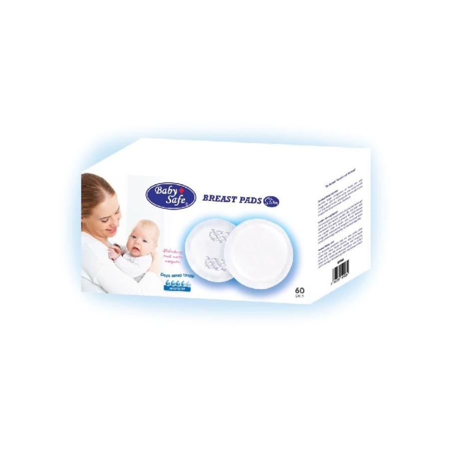 BABY SAFE BREAST PADS ISI 60PCS BPS60 / PENYERAP ASI