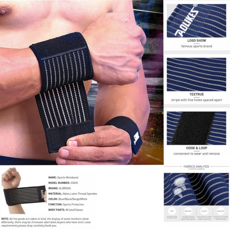 ALAT TERAPI PELINDUNG PERGELANGAN TANGAN TALI PENGUAT LENGAN WRIST BAND FITNESS SUPPORT