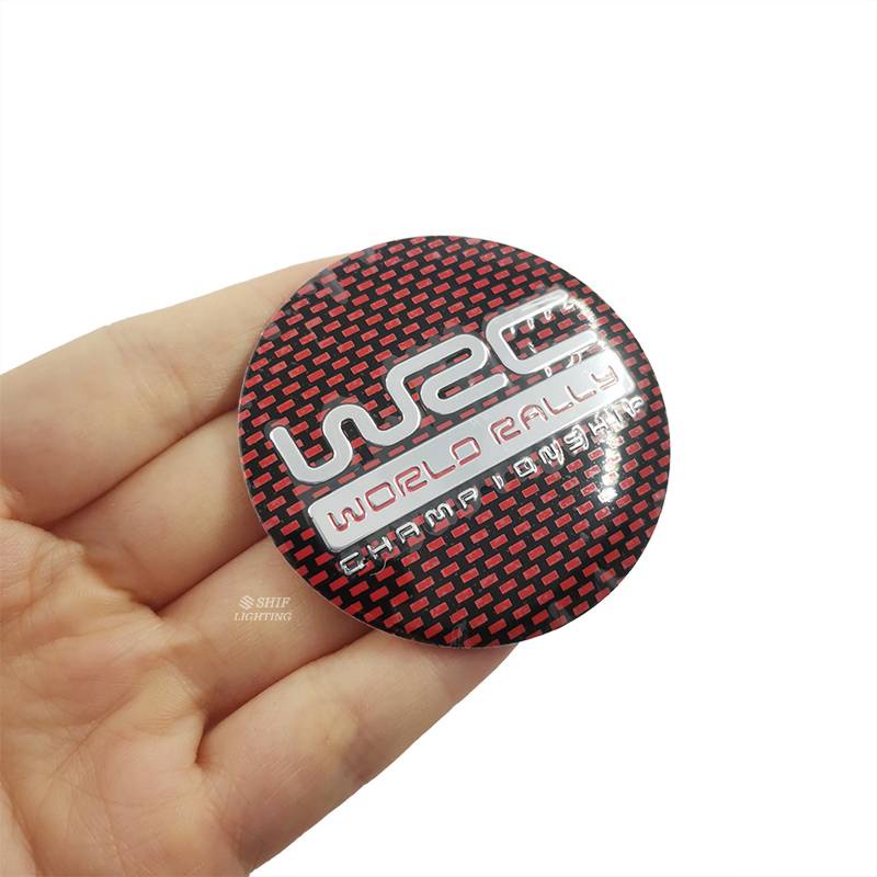 4 x 56mm WRC WORLD RALLY CHAMPIONSHIP Logo Wheel Hub Cap Emblem Badge Sticker Decal WRC