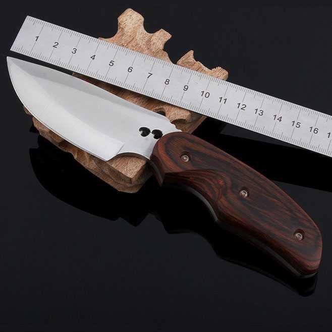 KNIFEZER Buck Elf Hunting Knife / Pisau Berburu - BUCK076 [Coklat]