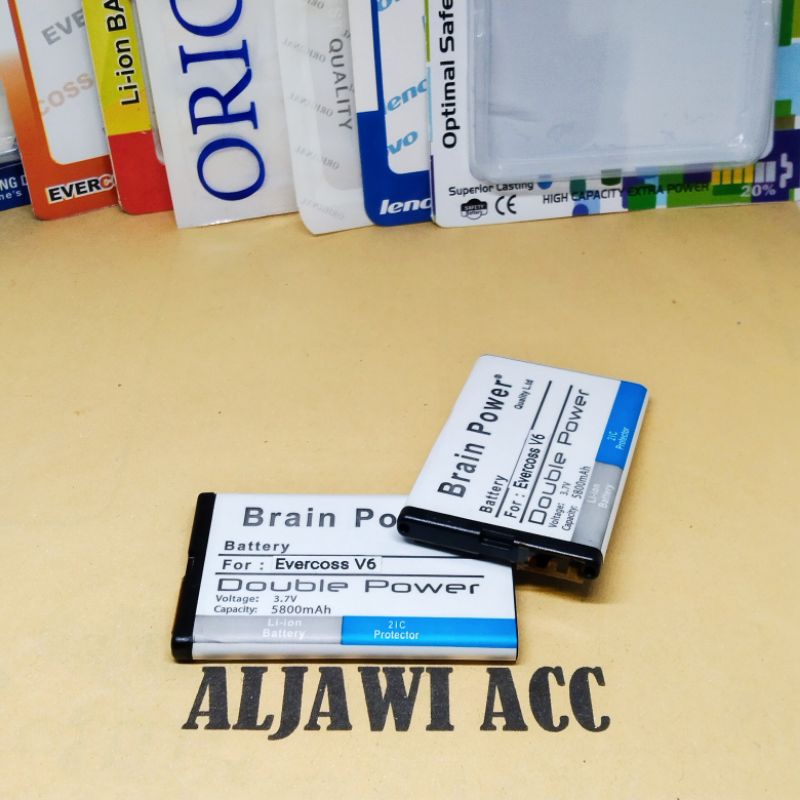 Baterai Bt Batre Battery Evercoss V6 Cross V6 Double Power Battery