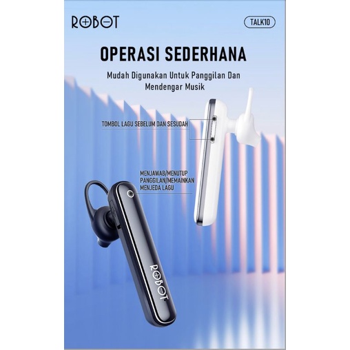 Earphone Bluetooth Robot Talk 10