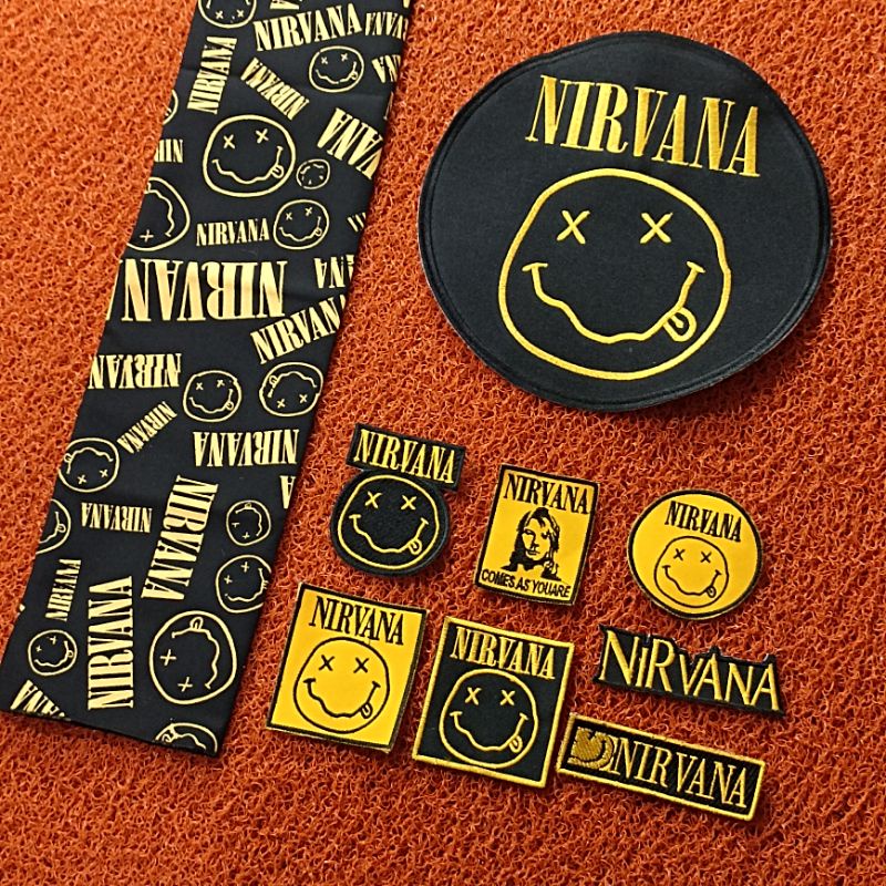 BACKPATCH BORDIR NIRVANA SATU SET FREE SLAYER BANDANA BEST QUALITY