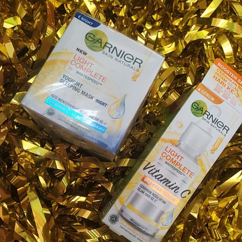 NEW GARNIER BRIGHT COMPLETE SERUM CREAM // SLEEPING MASK