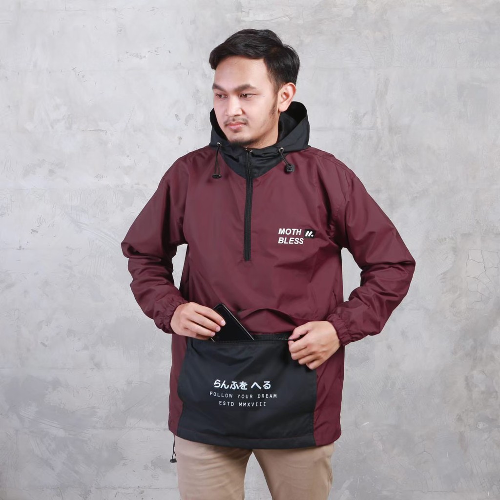 JAKET CAGOULE MTBS PACKABLE PRIA WANITA PREMIUM QUALITY