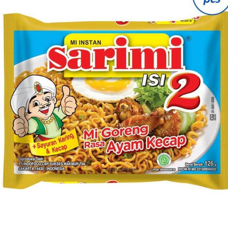 

Sarimi Isi 2 Goreng Rasa Ayam Kecap