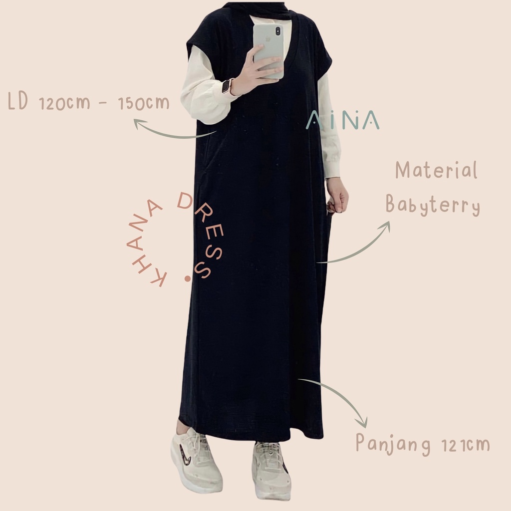 KHANA LONG VEST / GAMIS KHANA DRESS / KHANA OUTER