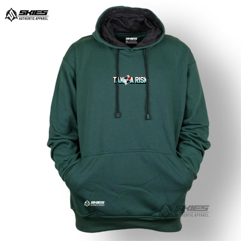 Sweater Hoodie Pria TERBARU Skies Apparel Switer Sablon Warna Hijau Botol Original Premium Distro Sweater Pria/Wanita Suiter Casual Style High Quality Cewek Cowok Lokal