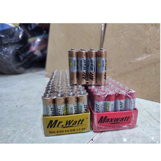 BATTERY BATERAI MAXWATT GOLD SIZE AA-BATRE A2 MAXWATT 1box isi 60pcs