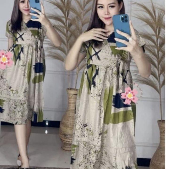 Paling Diminati.. DASTER KIMONO RUFFLE || DRESS KIMONO || DASTER KIMONO LD 110 || DASTER KEKINIAN MU