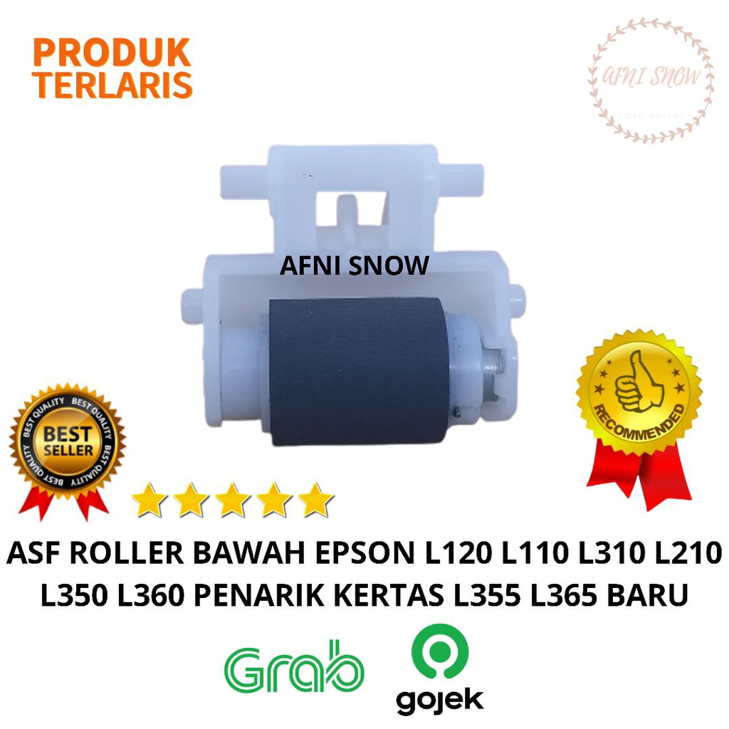 ASF Roller Penarik Kertas bawah Epson L120 L110 L300 L310 L210 L360 L380 Karet Roller L565 L365 BARU