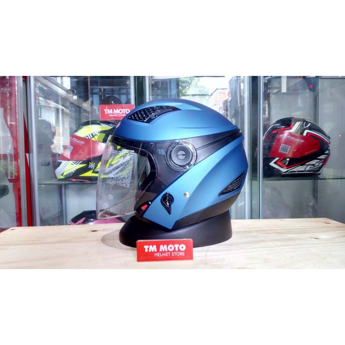 Helm Zeus Z610 FS Blue / half face zeus