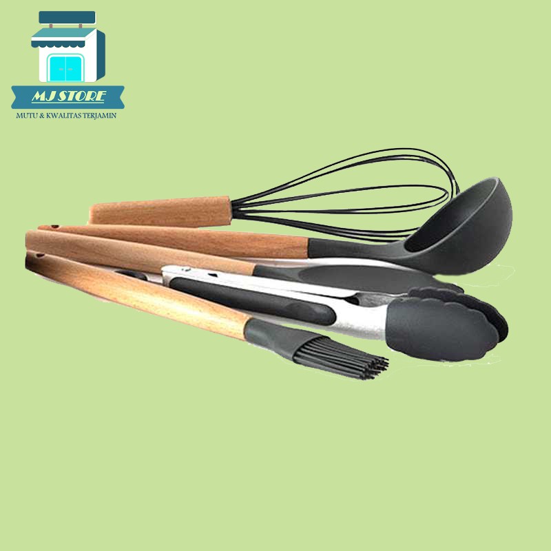 Alat Masak Set/ Alat Masak Dapur Spatula Silicon 9 PCS