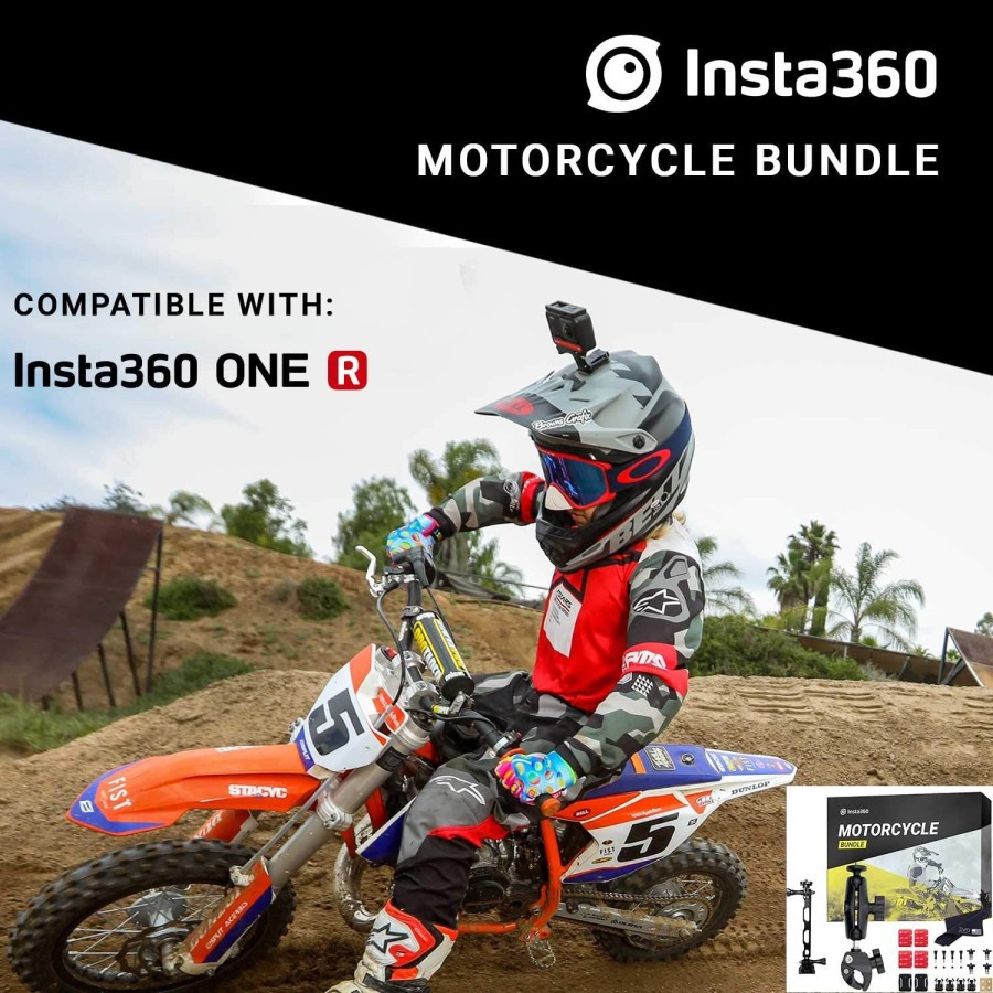 Insta360 Motorcycle Bundle Complete Mounting Kit for Action Camera