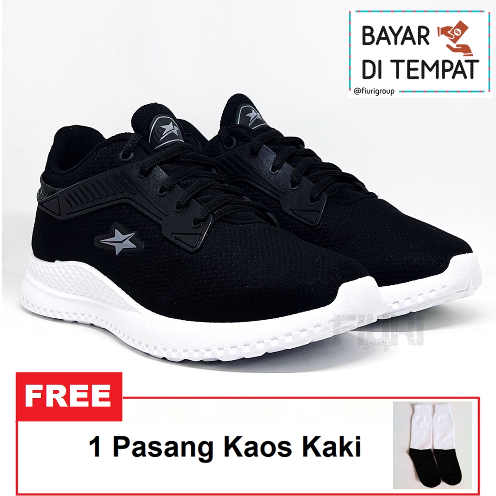 PRO ATT Man Black White SEPATU OLAHRAGA PRIA - SEPATU KULIAH PRIA COWOK - SEPATU JOGGING SENAM LARI  LAKI-LAKI - SEPATU SANTAI COWOK PRIA - SEPATU SEKOLAH - SEPATU SNEAKERS PRIA - SEPATU KETS PRIA - SEPATU PROMO MURAH