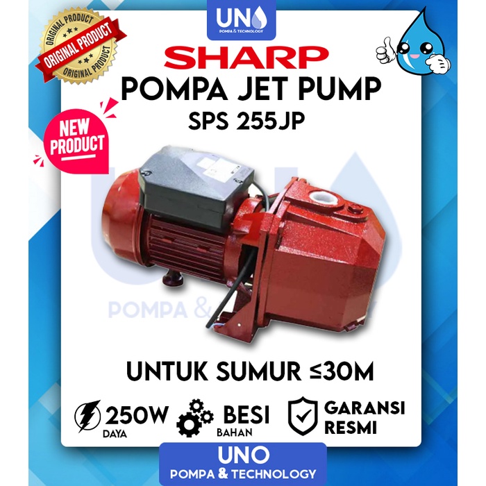 Pompa air jet pump otomatis SHARP SPS 255 JP