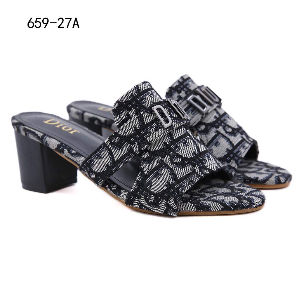 Sepatu Oblique  Montaigne Heeled Slide Sandals #659-27A