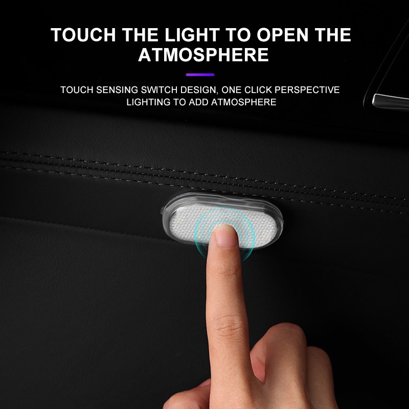 Lampu LED Indoor Wireless touch light Untuk Plafon/Mobil/USb Charging